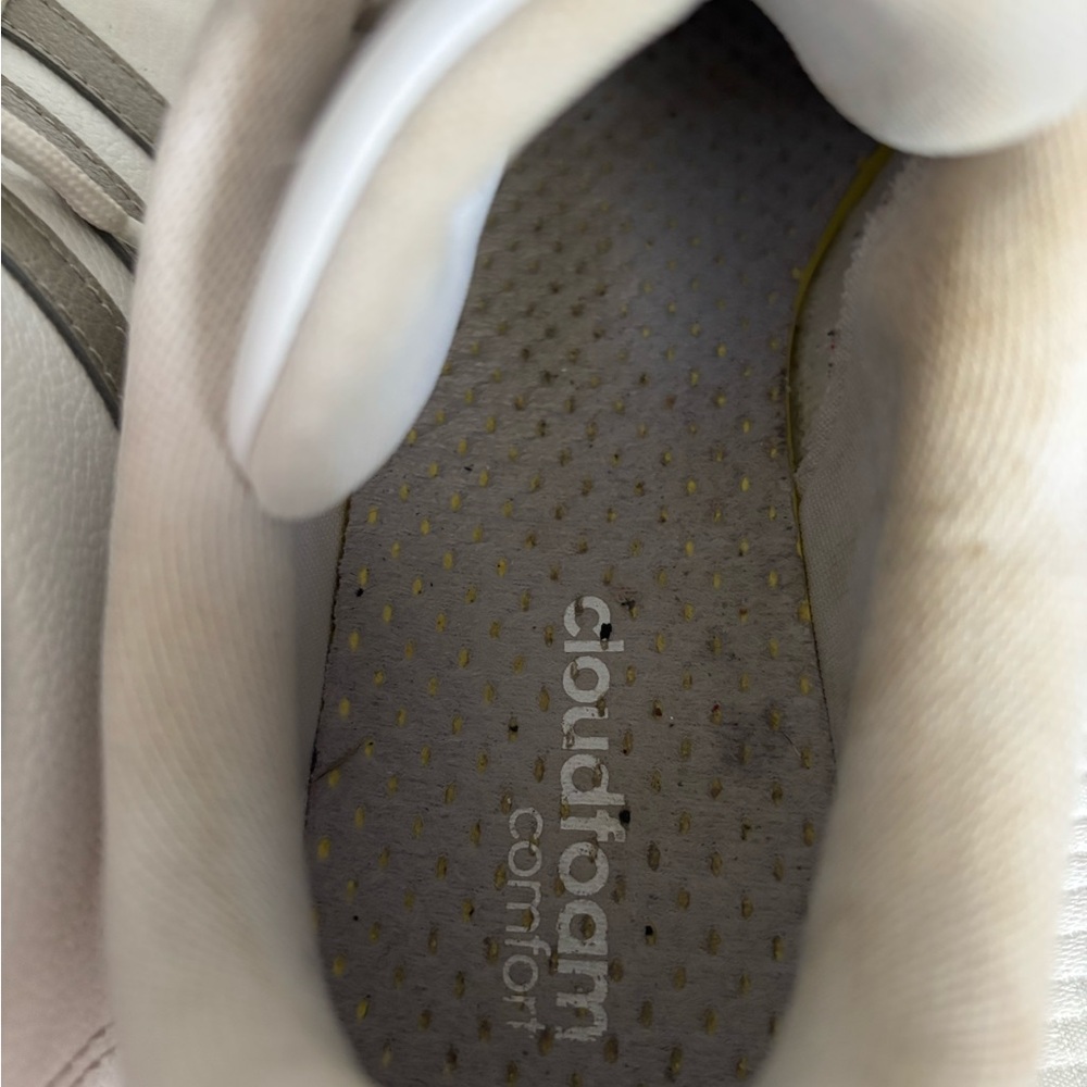 Adidas Grand Court White and Platin Metallic Sneakers (8) - Picture 10 of 10